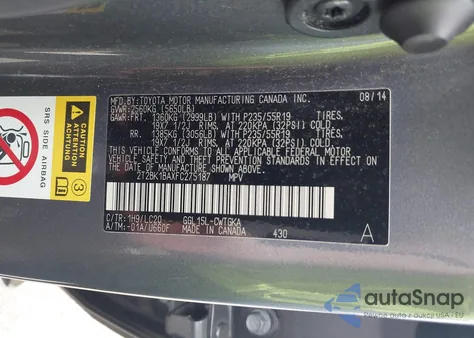 2015 Lexus Rx 350 z USA, uszkodzony, nr VIN 2T2BK1BAXFC275187